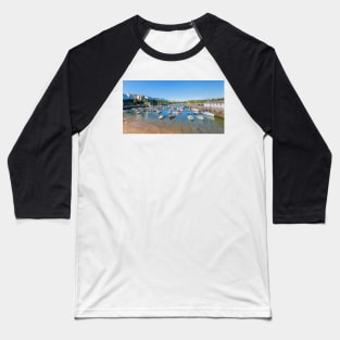 Tenby Harbour Beach, Pembrokeshire Baseball T-Shirt